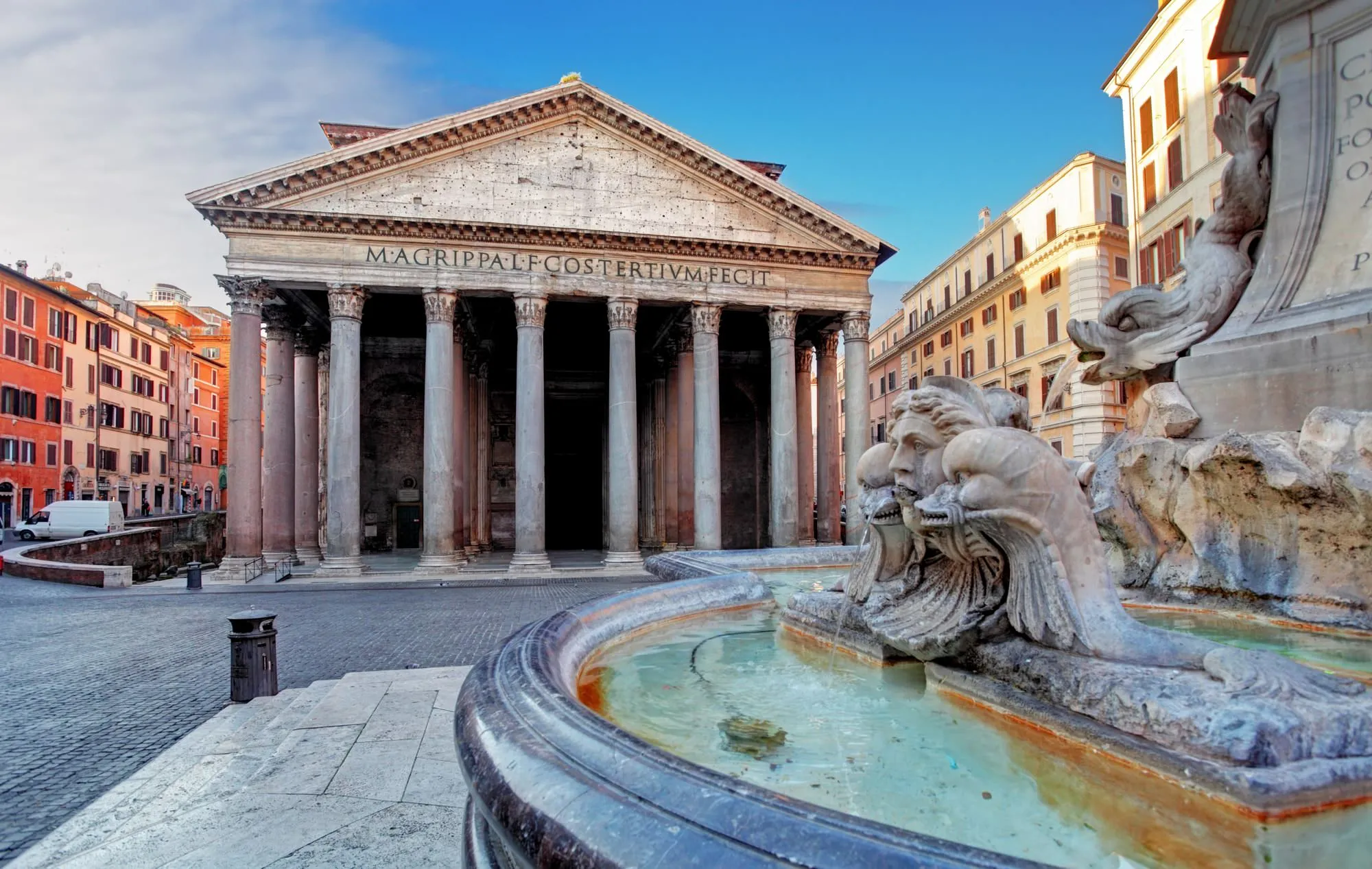 Pantheon Piazza Rotonda at Sunset
